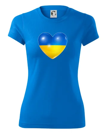 Ukrajina srdce vlajka