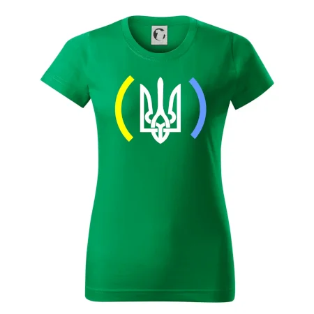 Ukrajina trojzubec s farbami