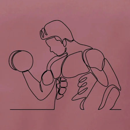 Fitness muž jedným ťahom