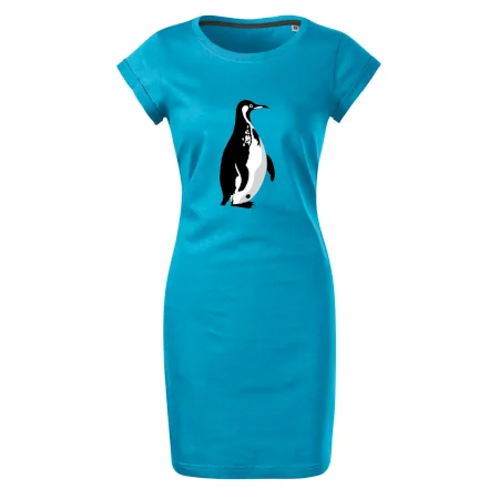 Tučniak čiernobiely z boku