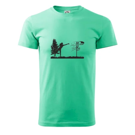 Disc golf - žena čierny obrázok