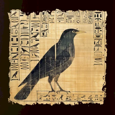 Egyptské hieroglyfy vták