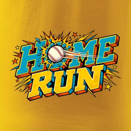 Home run komiksový nápis