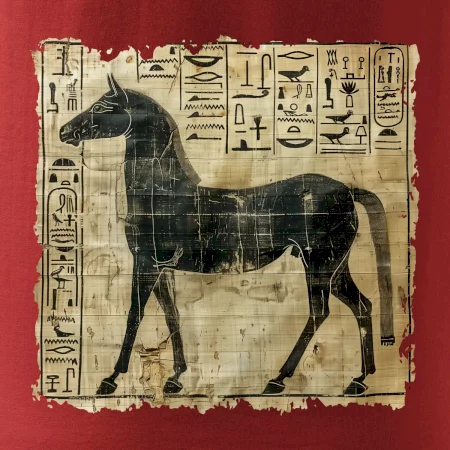 Egyptské hieroglyfy kôň