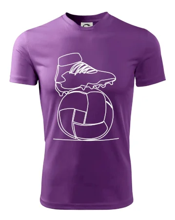 Futbalová lopta kopačka jedným ťahom