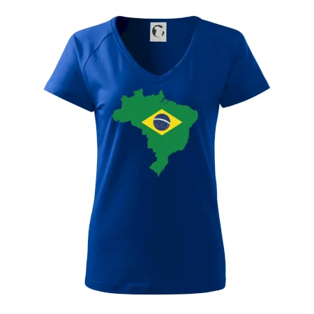 Brazília vlajka v mape