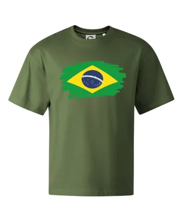 Brazília vlajka štetkou
