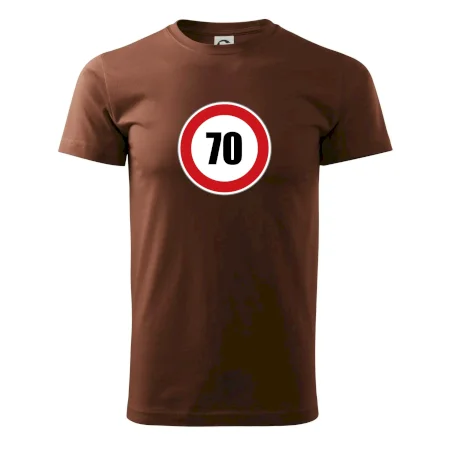 Dopravná značka - obmedzenie rýchlosti 70