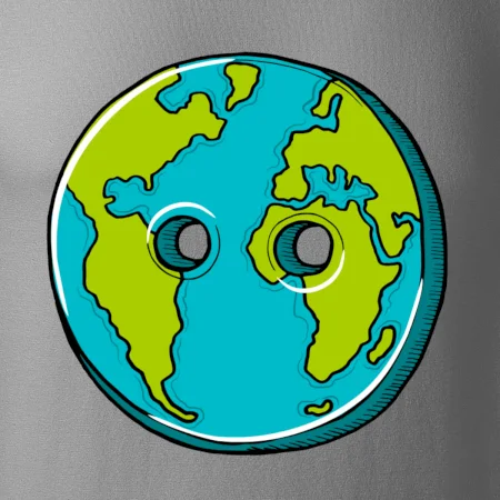 Planéta krajiny gombík (Pecka design)