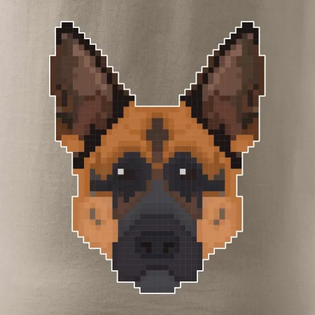 Nemecký ovčiak - Rozpixelovaný