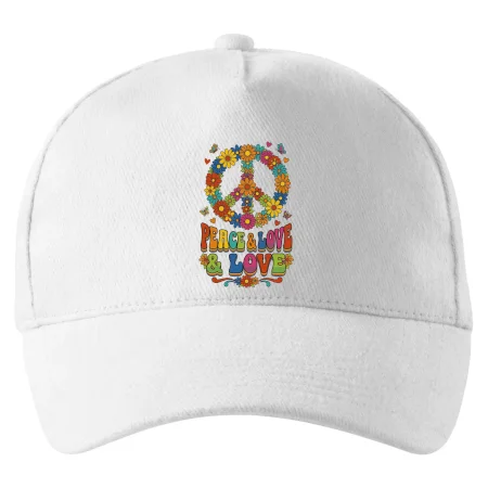 Peace and love - na výšku s květy