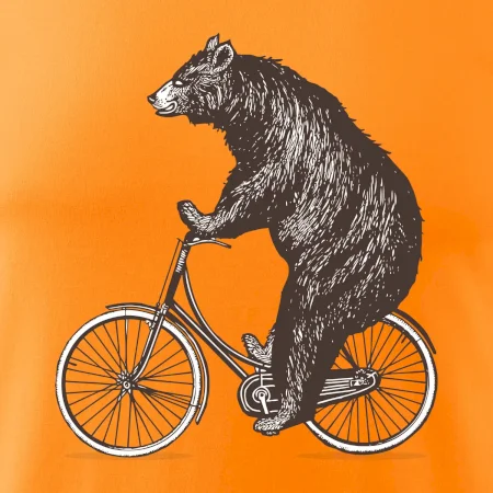 Medveď na bicykli