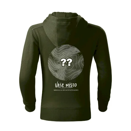 Vaše miesto - vrstevnice v kruhu