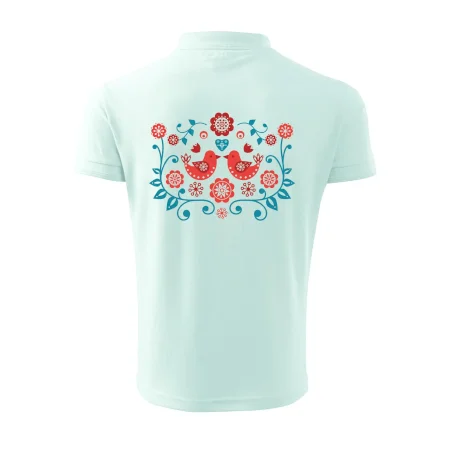 folklór - dva červené vtáčiky