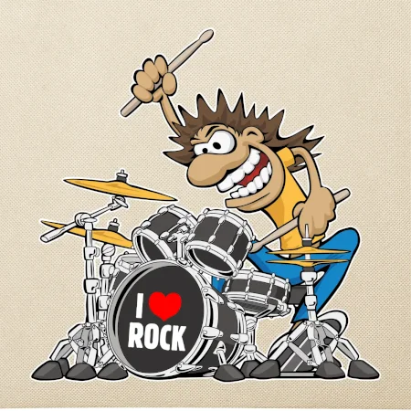 I love rock bubeník