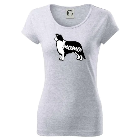 Border kolie mama obrys