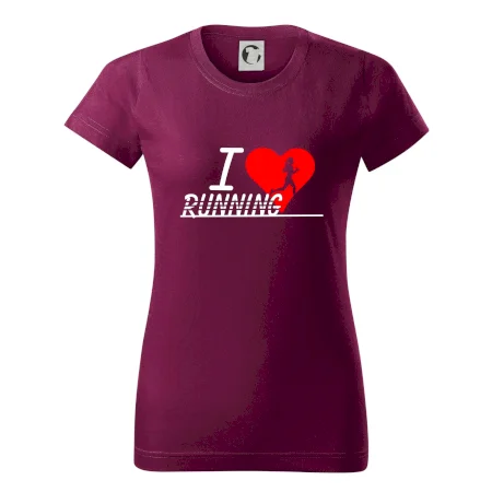 I love running dievča