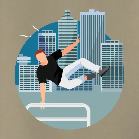 Parkour v meste