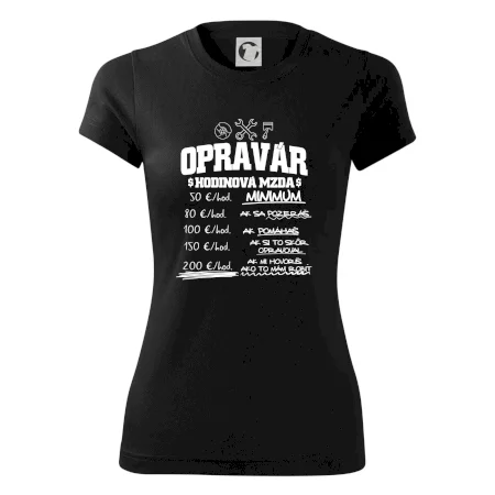 Hodinová mzda - opravár