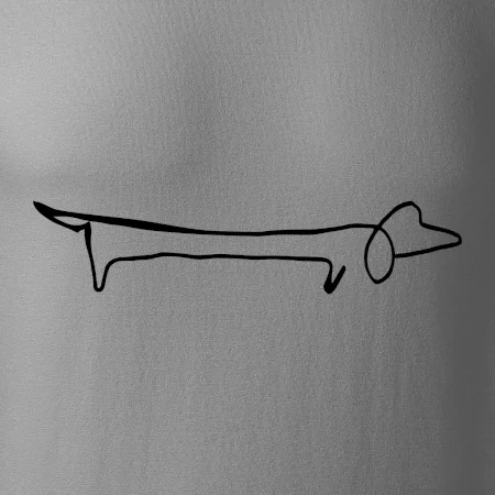 Jazvečík - kreslený