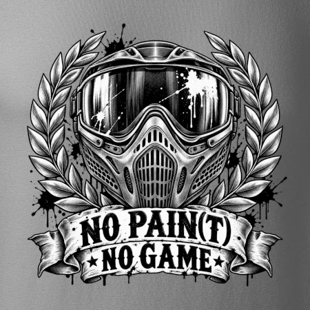 No Paint, No Game – motív s maskou