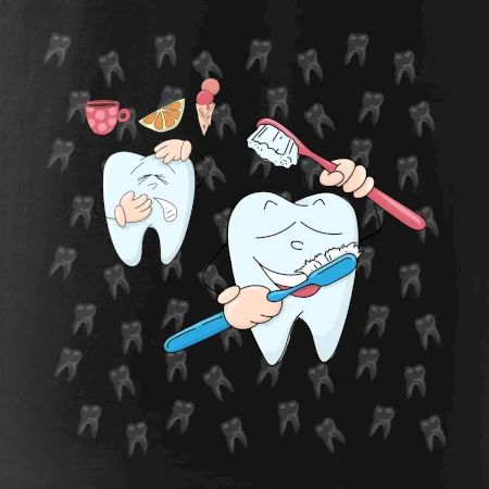 Zubárske tričko - kefka a jedlo