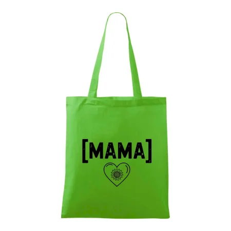 Mama nápis a srdce a slnečnice