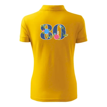 Kvetinové číslo kreslené - 80
