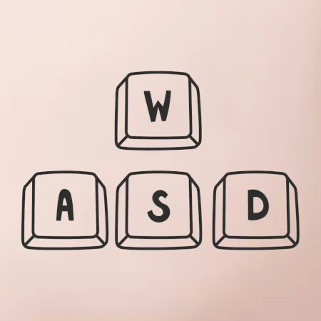 WASD klávesy - prso
