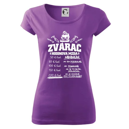 Hodinová mzda zvárač