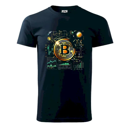 Bitcoin logo s grafmi
