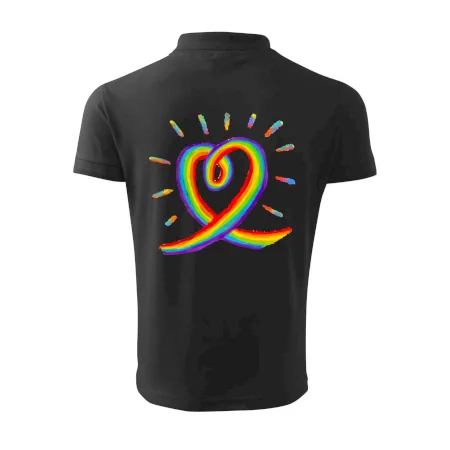 Srdce pride dúha kreslená