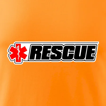 Záchranár rescue kríž červený