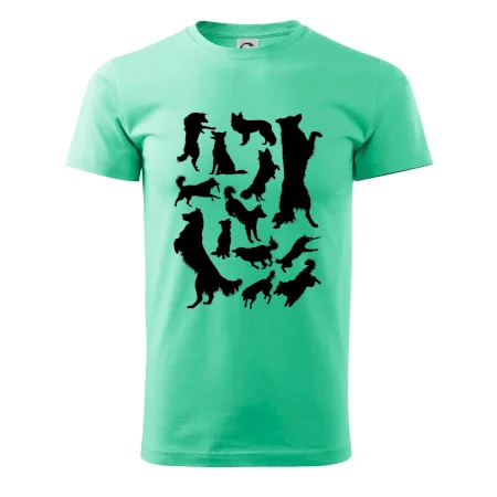 Border kólia siluety