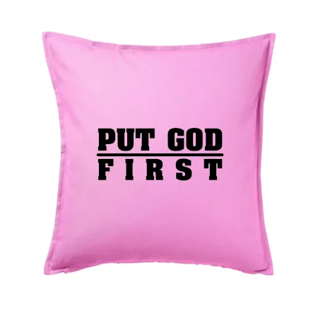 Put God first hrubý nápis
