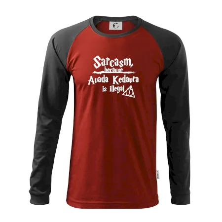 Harry - Sarcasm, because Avada Kedavra is illegal