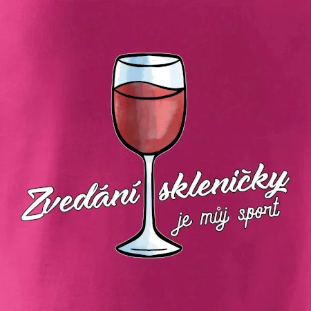 Zdvíhanie pohára je môj šport