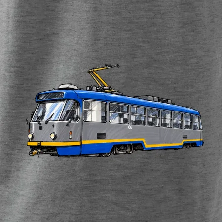 T3R SLF modrošedá kresba fixem