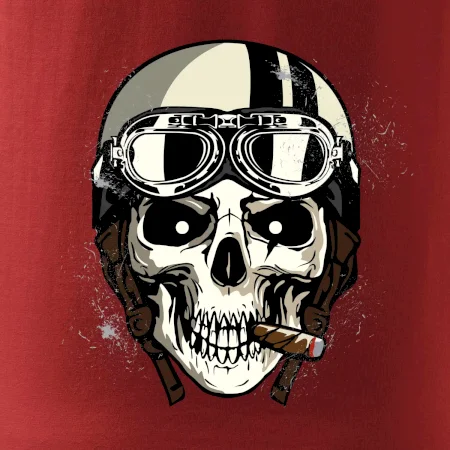 Motorkárska helma a cigara