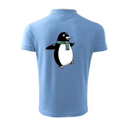 Tučniak so zeleným šálom