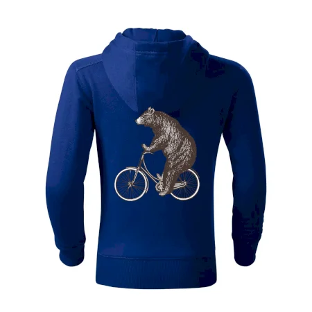 Medveď na bicykli