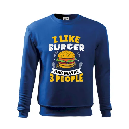 I like burger and maybe 3 people