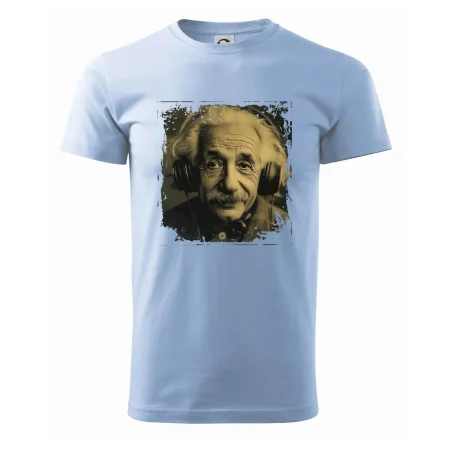 Albert Einstein so slúchadlami