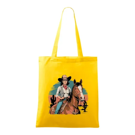 Cowgirl vintage na koni