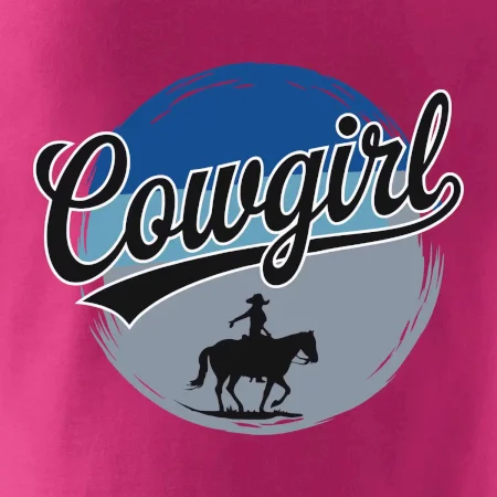 Cowgirl modrý pruh