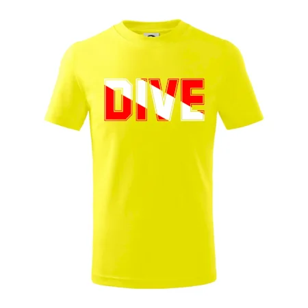 Dive nápis vlajka