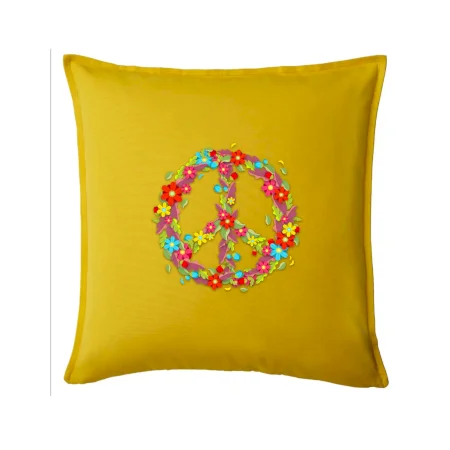 Peace symbol červené kvety