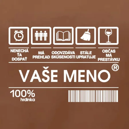Vaše meno - čiarový kód