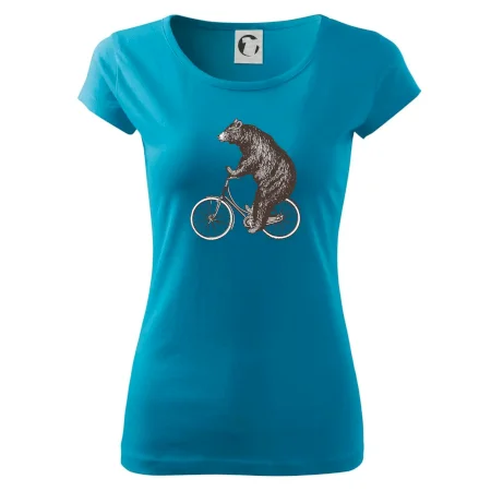 Medveď na bicykli