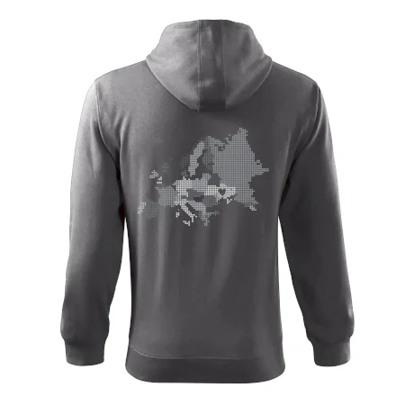 Mapa Európy - srdce v Ukrajine
